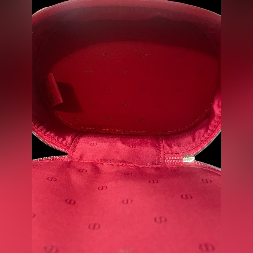 New w/ Box Dior Red Patent GWP Clutch w/ Unbranded Crossbody Gold Chain - Picture 6 of 11